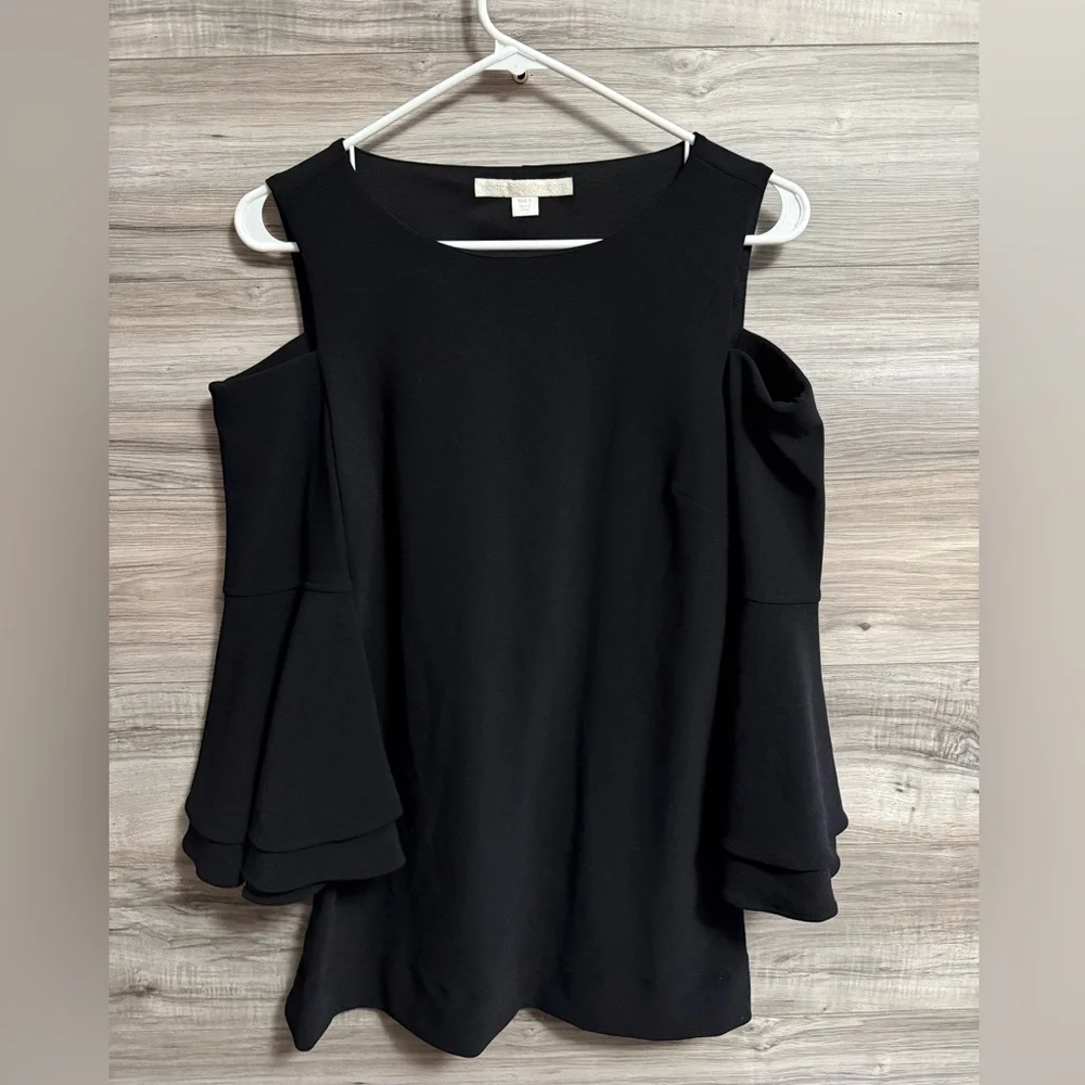 Bundle of 2 Boston Proper cold shoulder blouses - Picture 6 of 10